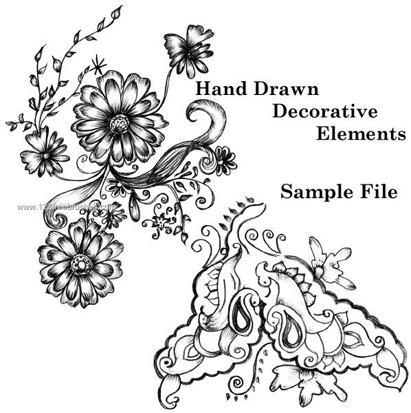 flower line clip art. flower line clip art. flower