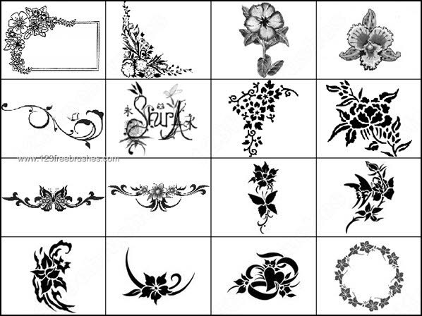 clip art free borders. free flower order clip art.