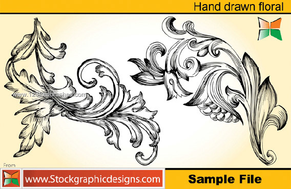 082-Hand Drawn Floral-photoshop-free-brushes