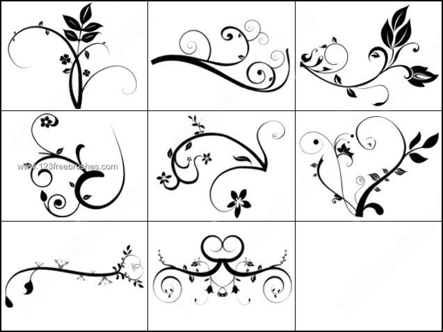 Portonovo · Il Trave · Debian Swirl tattoo 032_plants-photoshop-free-brushes 