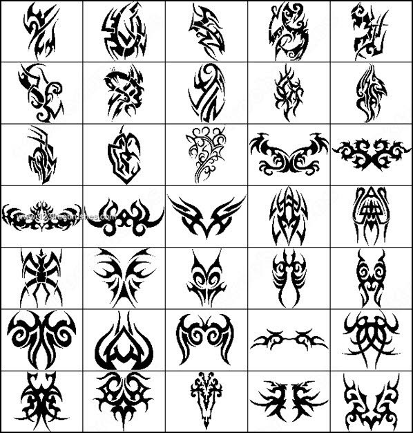 Tribal brush mega pack. 249 Awesome tribal tattoo designs. Advertisement