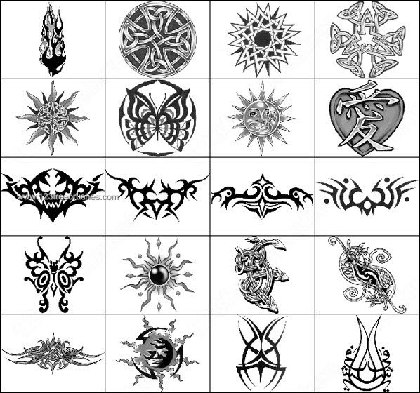 Tattoo Photoshop Brushes. Categories: Misc Objects. screenshot